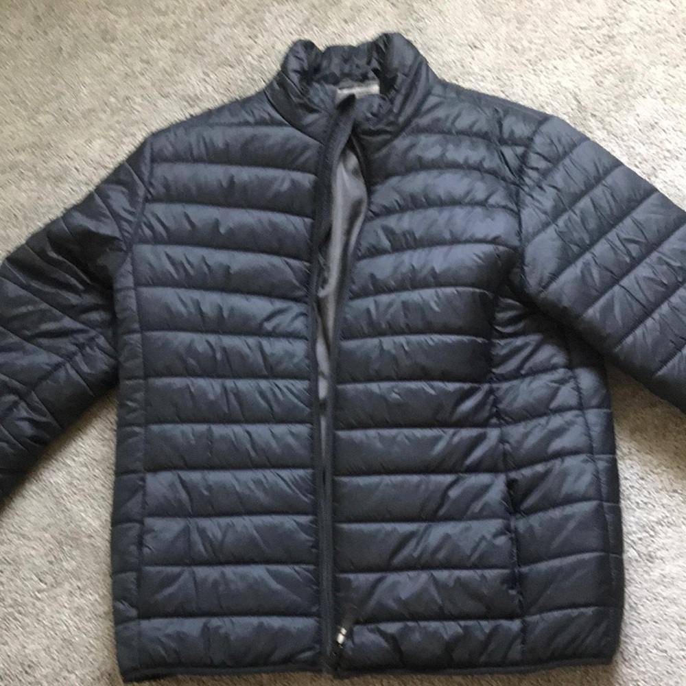 Mens Medium Puffer Jacket Black